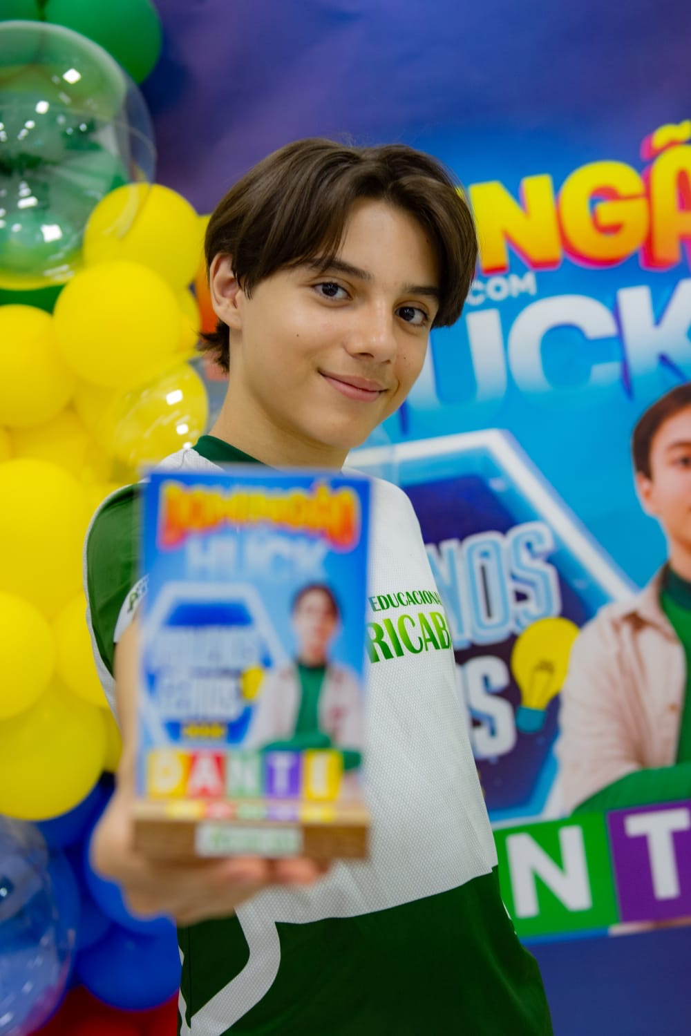 Dante Castro volta ao “Domingão com Huck” para disputar a semifinal do quadro “Pequenos Gênios”